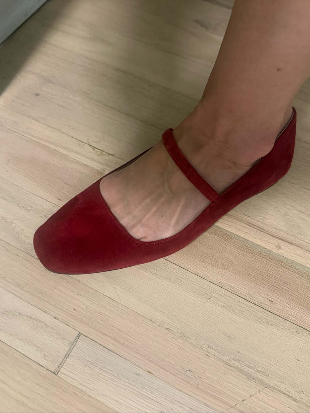 Madewell Burgundy Mary Jane Flats - Picture 13 of 13